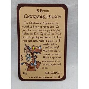 Munchkin Clockwork Dragon Promo Card